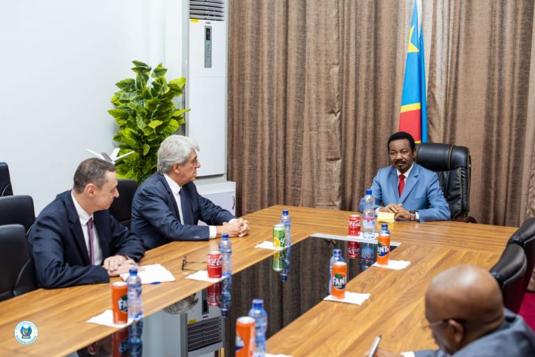 RDC- Bruno Aubert explique à Christophe Mboso l&rsquo;esprit qui préside à la visite de Macron à Kinshasa