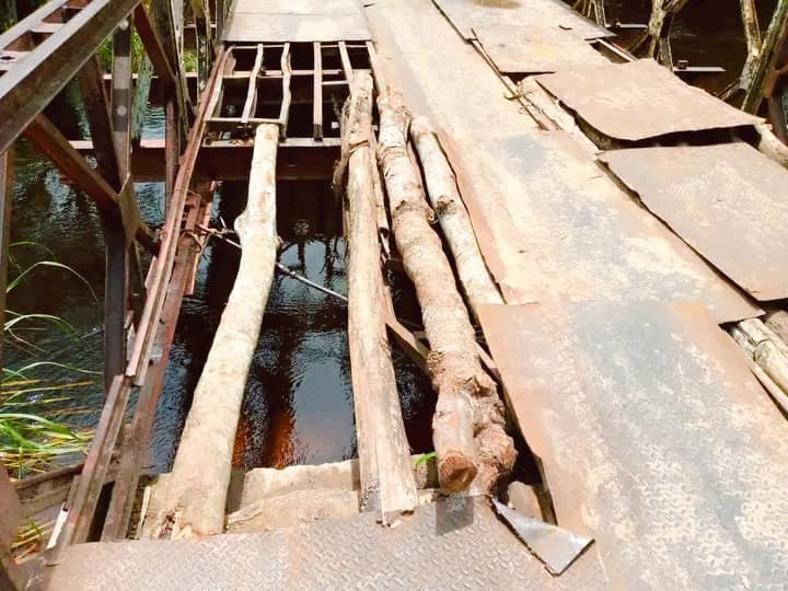 Kasaï : Le pont Lunyeka dans un état de délabrement 