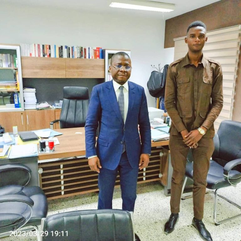Kasaï : Kevin Tshimankinda reçu à Kinshasa par Jean Pierre Tshimanga Bwana