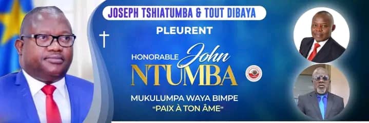 Kasaï Central : Joseph Tshiatumba consterné par le décès inopiné de John Ntumba