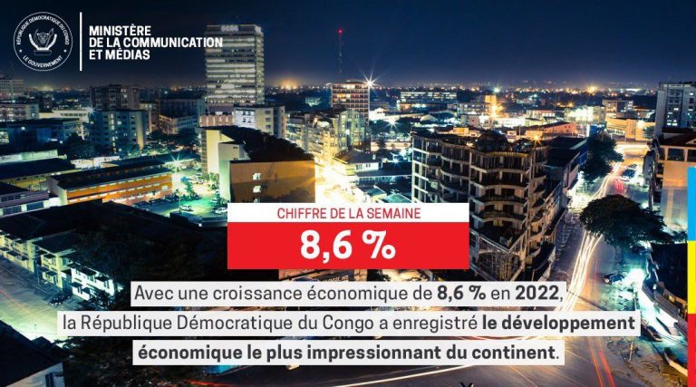 RDC : le pays enregistre le développement économique le plus impressionnant de l’Afrique (Ministère de la Communication)