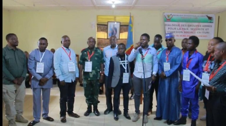 Ituri : Le dialogue Inter groupes armés lancé officiellement à Aru