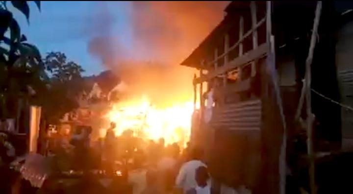 Urgent-Bukavu : Un incendie a ravagé des maisons ce soir aux quartiers Nyalukemba et Ndendere !