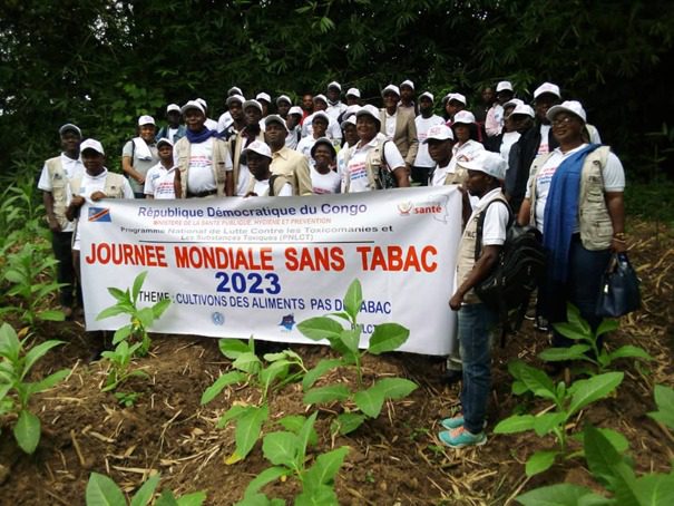 RDC-JMST 2023 : Le PNLCT à Kisantu en campagne de sensibilisation des agriculteurs à lutter contre la culture de tabac
