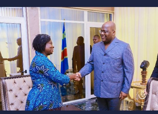 RDC-Félix Tshisekedi échange avec Victoria Kwakwa, vice-présidente de la Banque mondiale pour l&rsquo;Afrique de l&rsquo;Est et australe