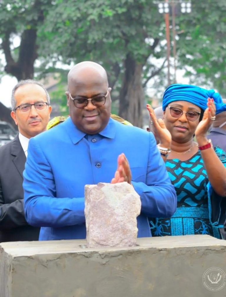 Kinshasa : Félix Tshisekedi pose la première pierre des travaux de construction de la cité de métiers « Musala » à Mombele