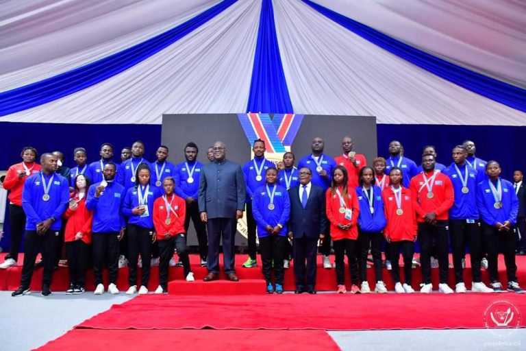 RDC : Félix Tshisekedi offre un dîner de gala aux athlètes congolais ayant participés aux 9èmes Jeux de la Francophonie