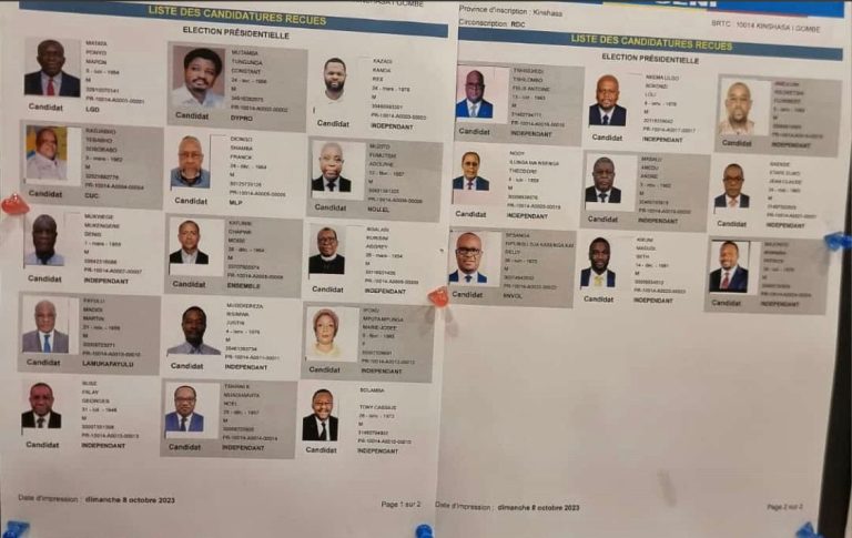 RDC – Présidentielle : La CENI encaisse plus de 1 millions de dollars après la réception de 24 candidatures
