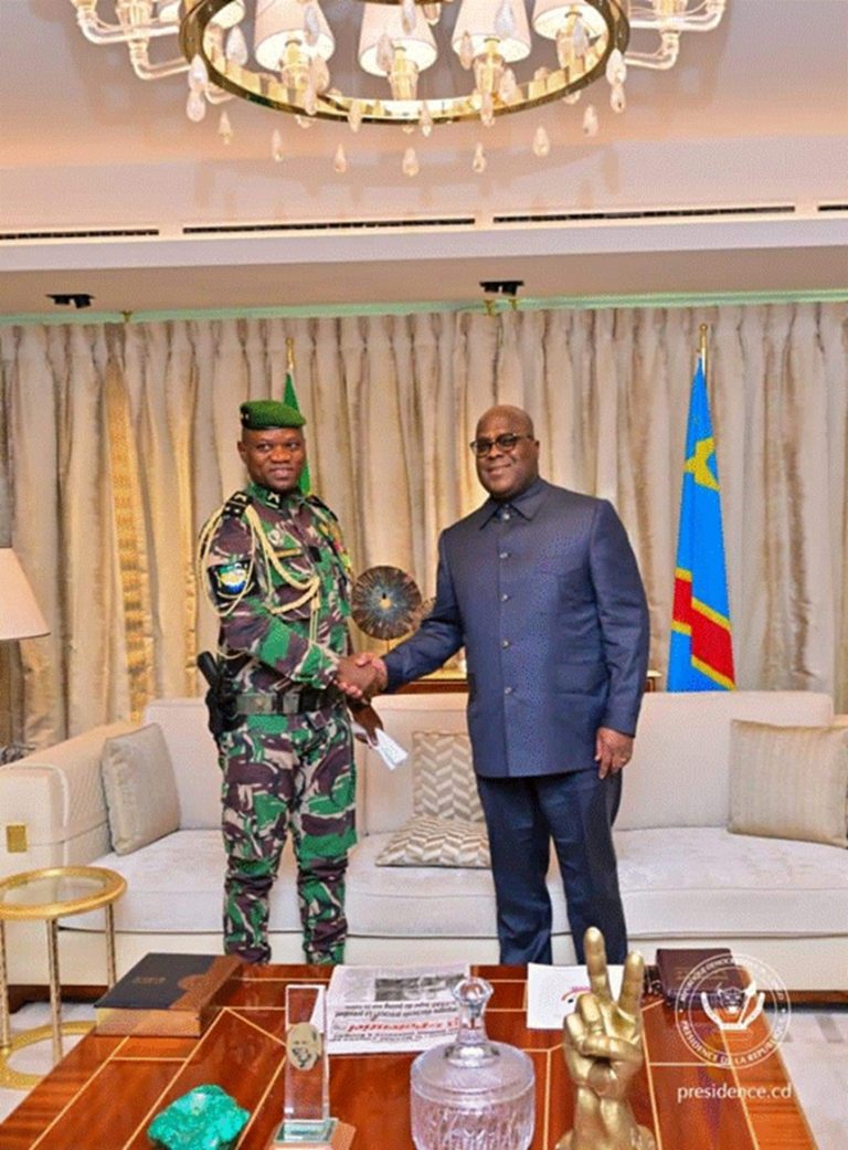 Kinshasa-Libreville : Le général Brice Oligui sollicite le soutien de Félix Tshisekedi pour la réintégration du Gabon dans le giron international