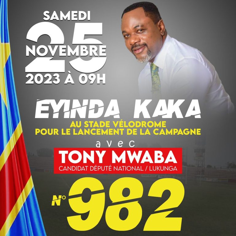 Élections 2023: Gentiny Ngobila autorise le lancement de la campagne électorale de Tony Mwaba au stade vélodrome de Kintambo (Document)