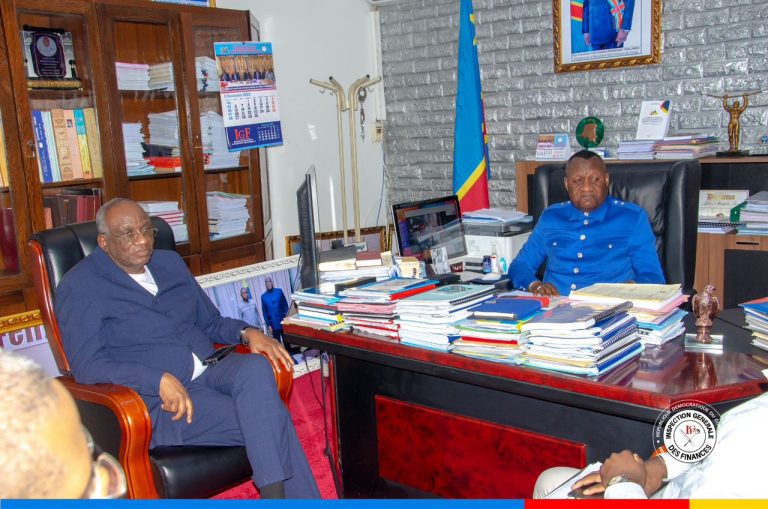 Marché central de Kinshasa « Zando » : L’IGF évalue l’état d’avancement des travaux