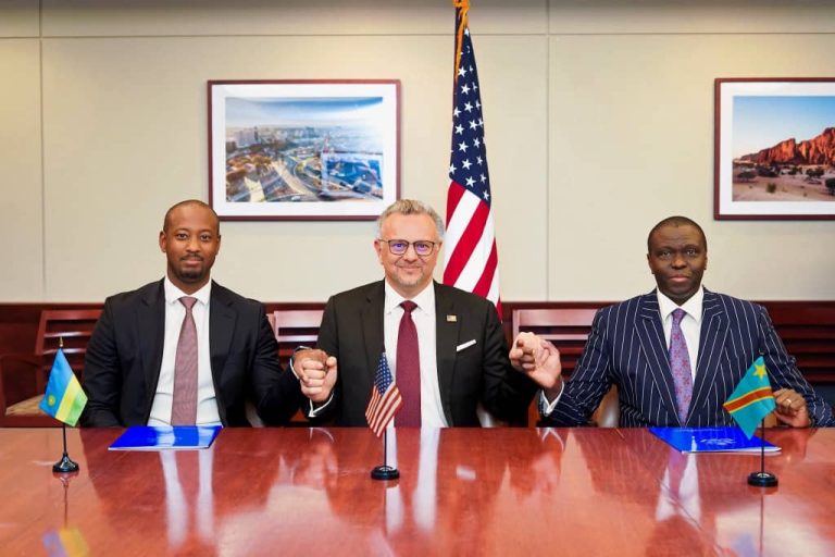 La RDC et le Rwanda signent à Washington les principes du Cadre d’intégration économique régionale