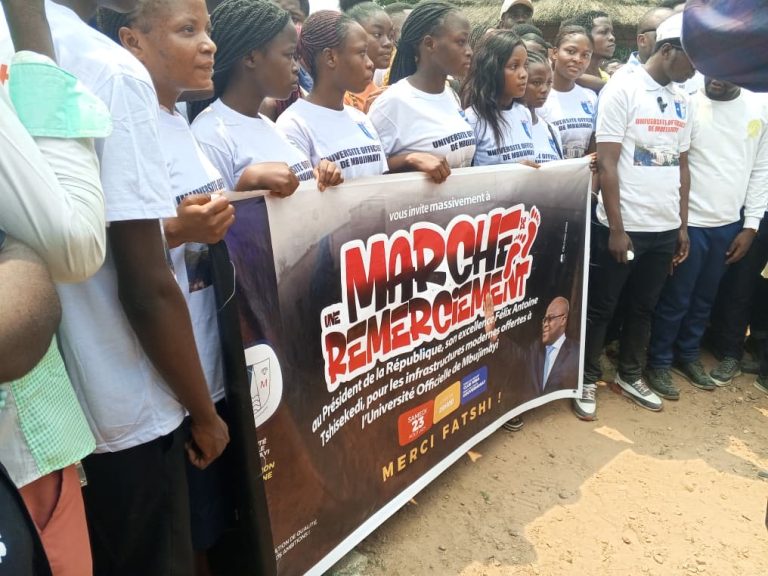Kasaï Oriental : Les étudiants de l’Université officielle de Mbuji-Mayi remercient le Président pour les nouvelles infrastructures