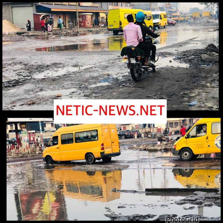 Kinshasa : Le délabrement de l&rsquo;avenue Kasa-vubu, une menace pour la circulation et un calvaire pour ses usagers