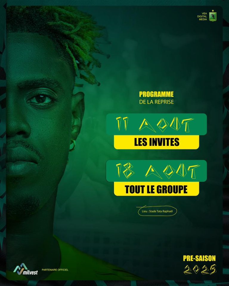 AS Vita Club : reprise des entraînements en deux phases dès le 11 août