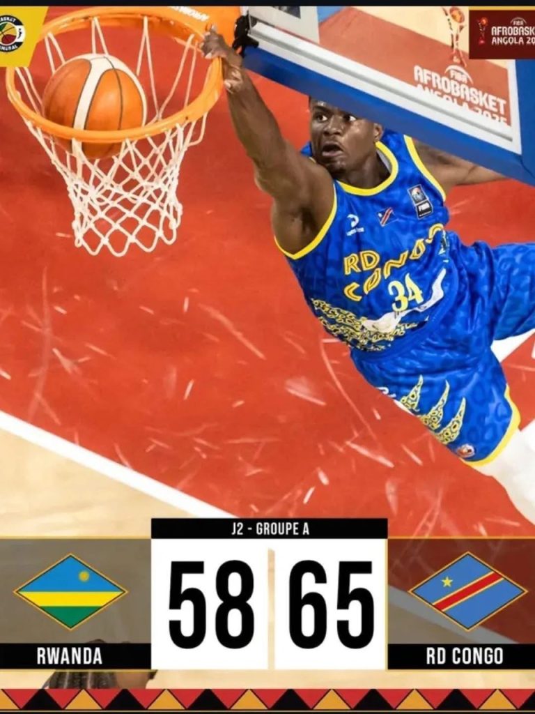 AfroBasket 2025 : La RDC s’impose face au Rwanda et prend la tête du groupe A