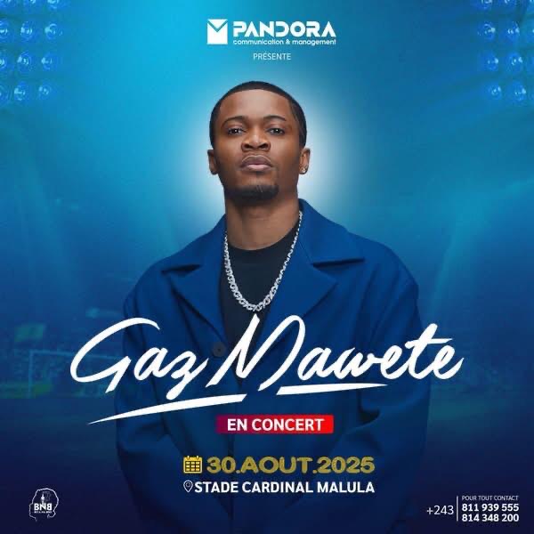 Gaz Mawete attendu en concert le 30 août au stade Cardinal Malula