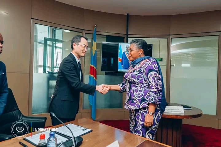 RDC–Japon : Judith Suminwa et Kawamura Kenichi échangent sur le projet du Grand Inga