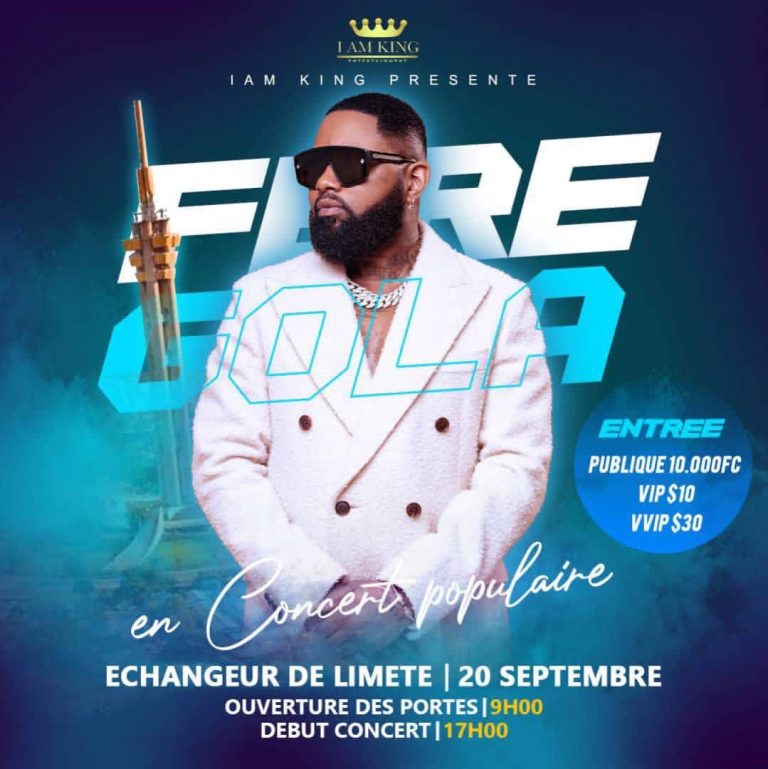 Ferré Gola inspecte l’Échangeur de Limete avant son concert du 20 septembre