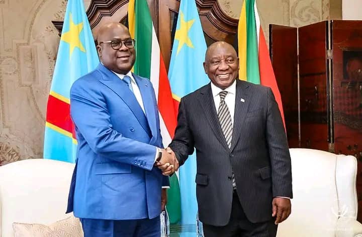 RDC :Tshisekedi à Pretoria pour renforcer la coopération avec l’Afrique du Sud