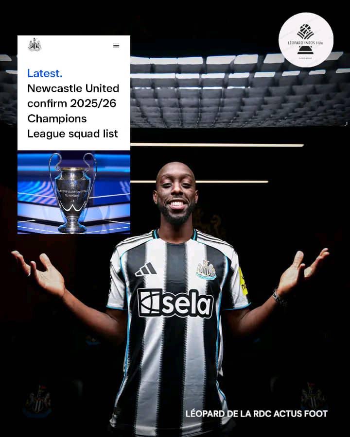 Yoane Wissa inscrit sur la liste de Newcastle pour la Ligue des Champions