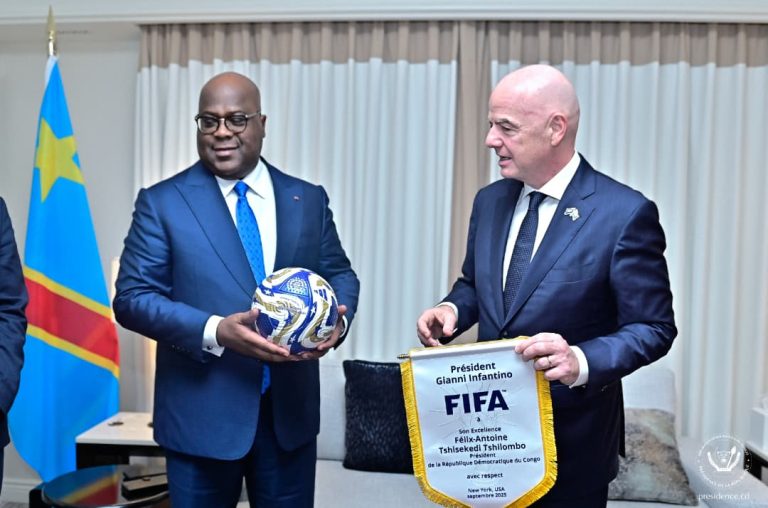 New-York : Tshisekedi échange avec Gianni Infantino sur l’avenir du football congolais