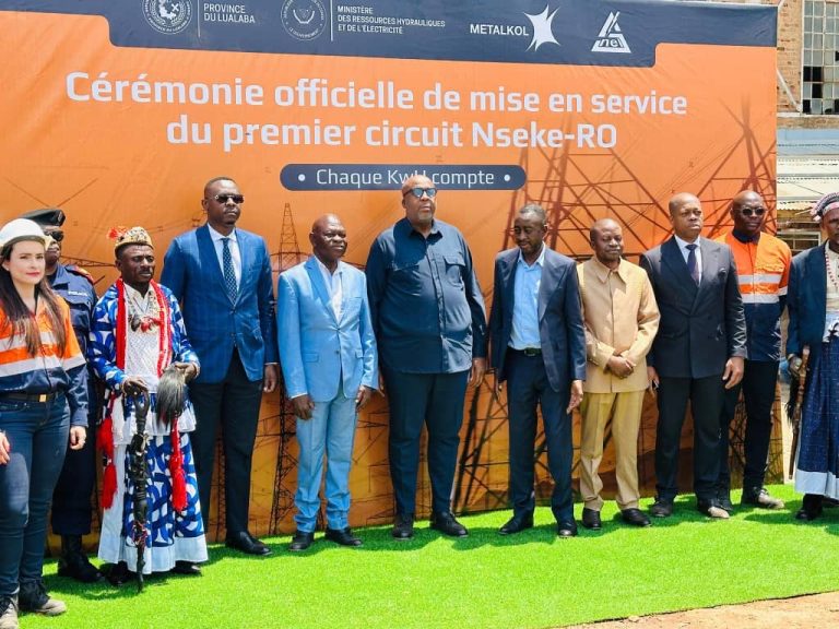 Kolwezi : la SNEL et ERG Africa inaugurent une ligne haute tension de 120 kV entre Nseke et Kolwezi