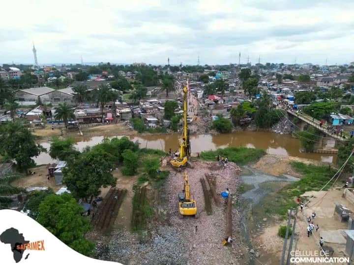 Pont N’djili : Le chantier redémarre sur la rive de Masina après la baisse des eaux