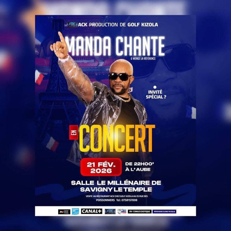 Manda Chante en concert en France au Millénaire de Savigny-le-Temple le 21 février 2026