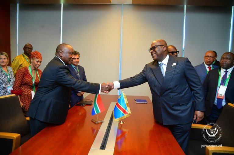 Sommet de l’UA : Félix Tshisekedi et Cyril Ramaphosa renforcent la coopération RDC–Afrique du Sud sur la paix
