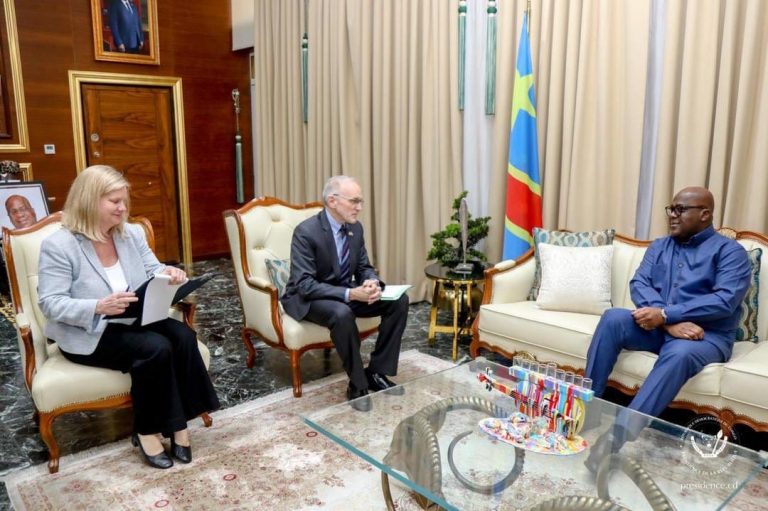 RDC–États-Unis : Tshisekedi échange avec le chargé d’affaires américain sur le renforcement du partenariat stratégique