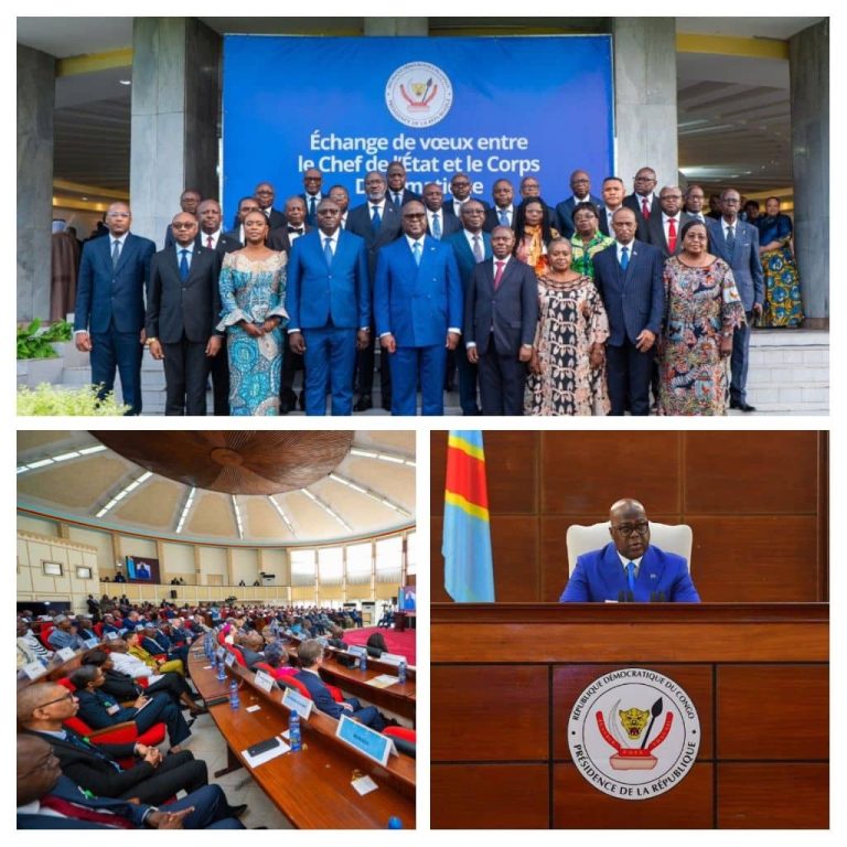 RDC : Devant le corps diplomatique, Félix Tshisekedi défend le multilatéralisme et la souveraineté des États