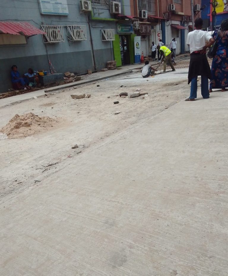 Kinshasa : Un tronçon de 120 mètres de l’avenue Wangata réhabilité en béton à Gombe