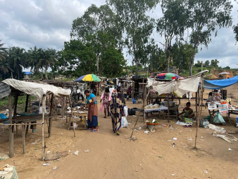 Kinshasa–Nsélé : Une tête d’érosion menace le marché informel « Lokolo moko »