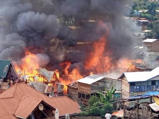 Bukavu : Plus de 40 maisons parties en fumée à Nyakaliba, plus de 100 familles sans abri
