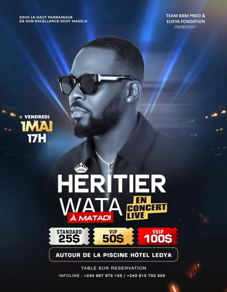Héritier Wata promet un concert inoubliable le 1er mai à Matadi