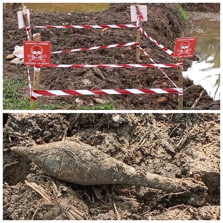 Tshopo : Un obus de mortier 60 mm découvert dans un étang piscicole à Kisangani