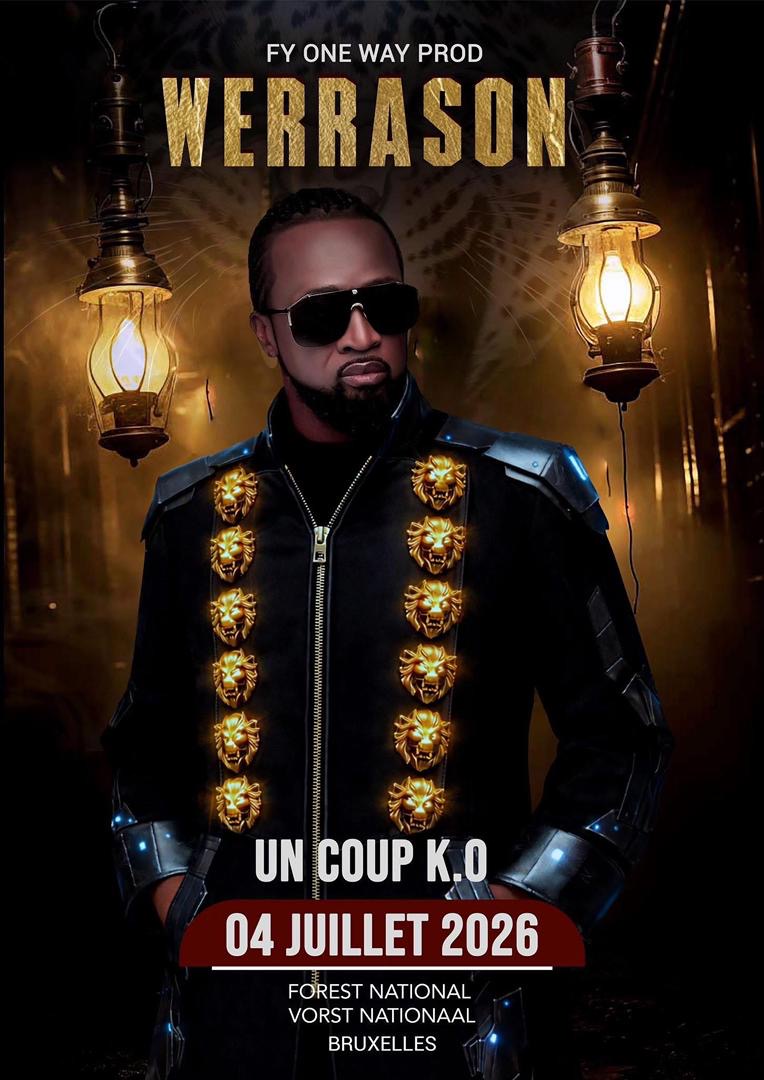 Rumba et ambiance de feu : Werrason en concert unique le 4 juillet à Bruxelles