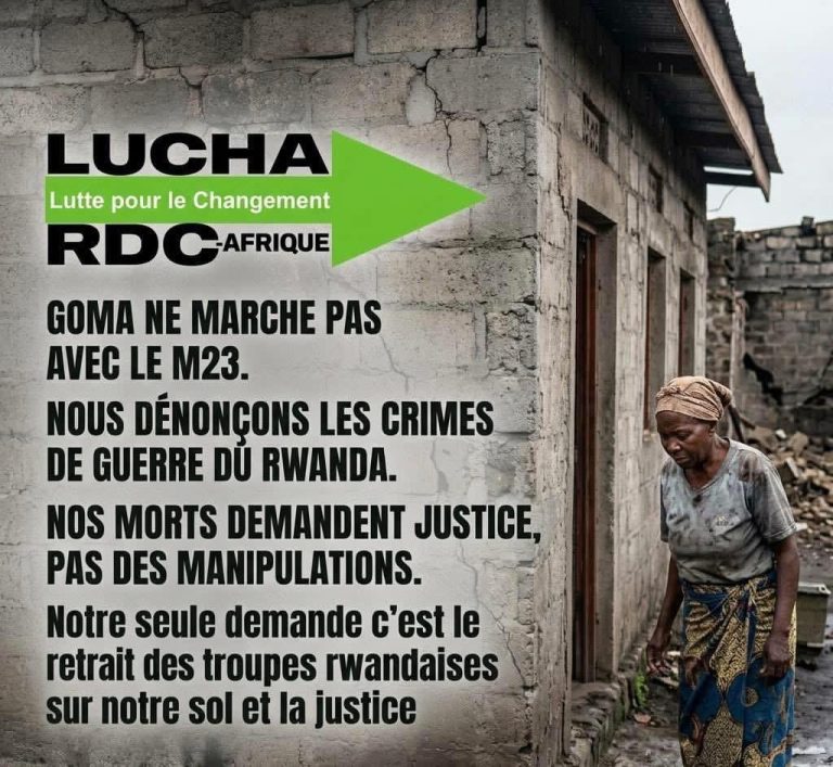 Goma sous les bombes : La Lucha accuse Kigali et dénonce un “crime de guerre”