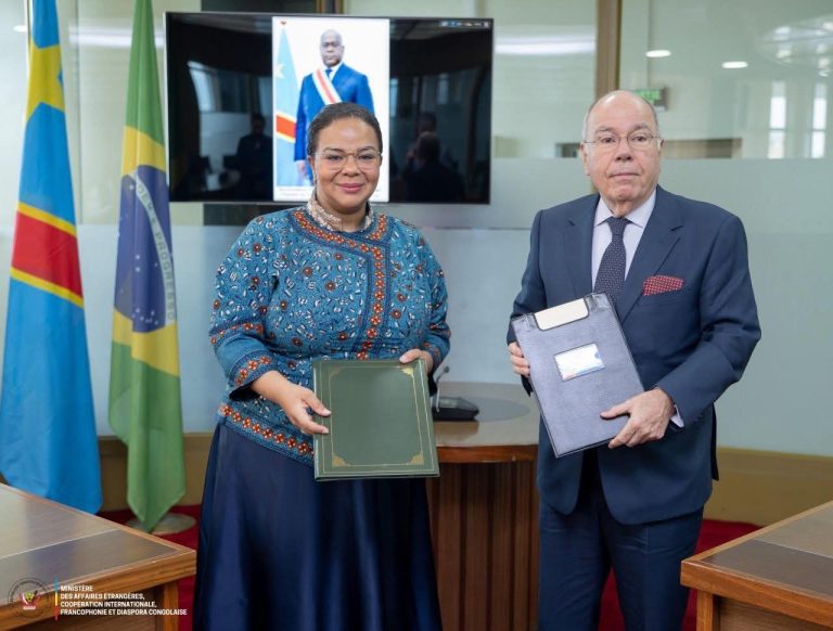 Kinshasa et Brasilia concluent un accord sur l’activité professionnelle des familles diplomatiques