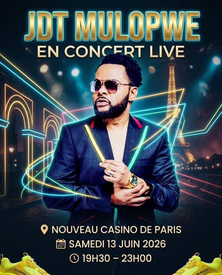 Paris : JDT Mulopwe prépare un concert exceptionnel le 13 juin au Nouveau Casino
