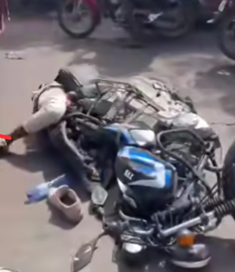 Kinshasa : Un motard laisse sa peau après un dépassement non contrôlé sur la route by-pass à Lemba