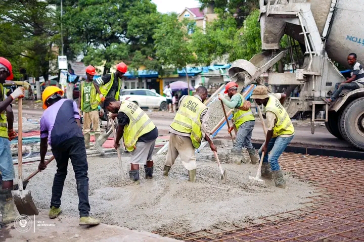 Kinshasa : L’avenue Sefu à Lemba passe à l’étape du bétonnage