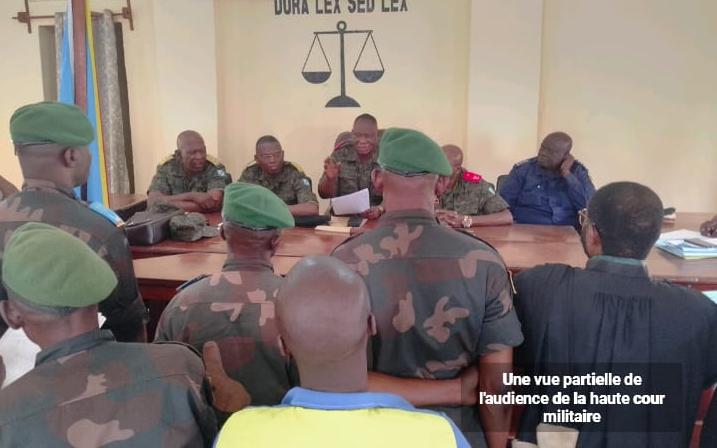 Ituri : la défense d’un lieutenant-colonel condamné à 20 ans interjette appel devant la Haute Cour militaire
