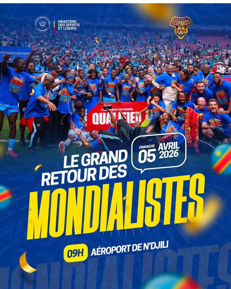 RDC : Les Léopards attendus dimanche à Kinshasa après leur qualification au Mondial 2026