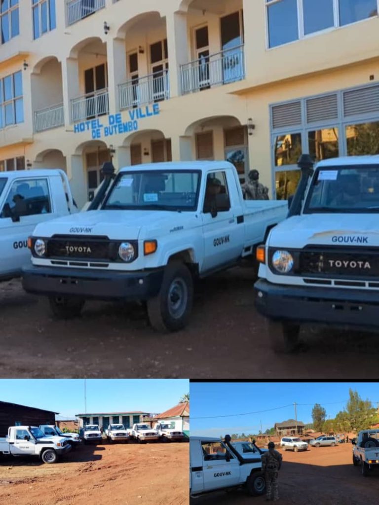 Nord-Kivu : Kinshasa dote la police de Butembo de six jeeps Land Cruiser pour renforcer la sécurité