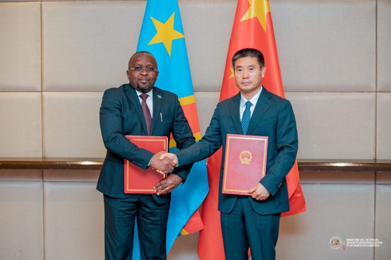 Jacquemin Shabani et Wang Xiaohong scellent un partenariat sécuritaire entre la RDC et la Chine
